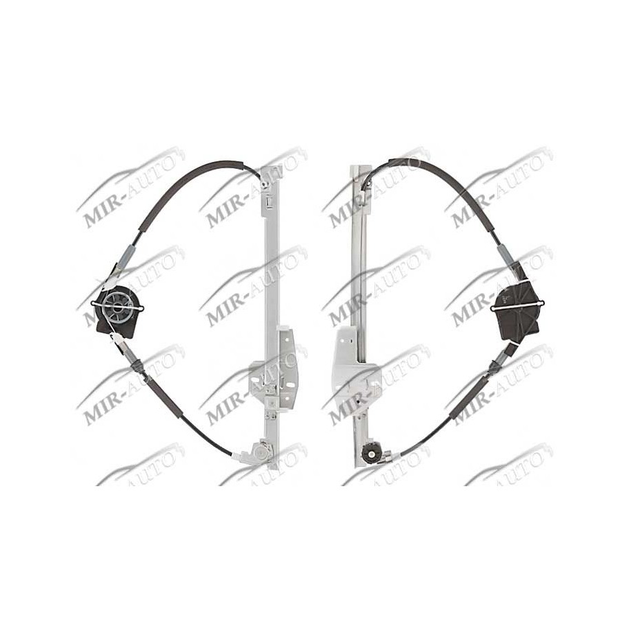 Power window regulator w/o motor