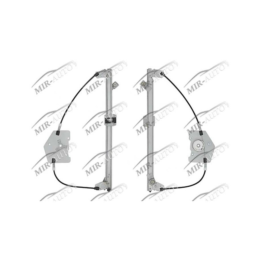 Power window regulator w/o motor