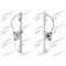 Power window regulator w/o motor