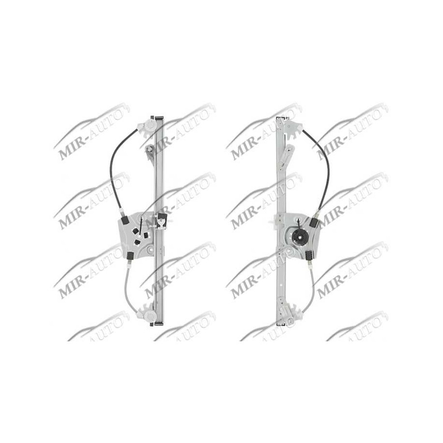 Power window regulator w/o motor