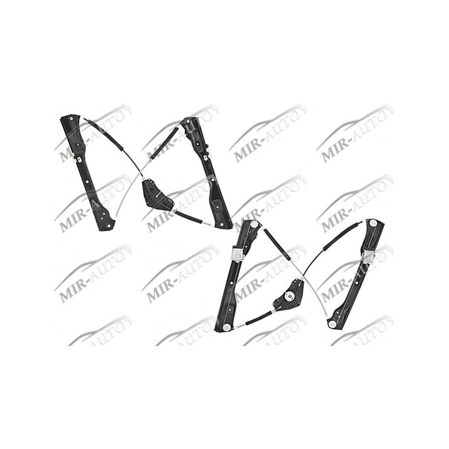 Power window regulator w/o motor