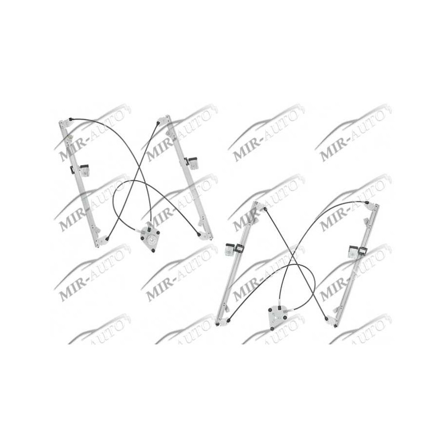 Power window regulator w/o motor