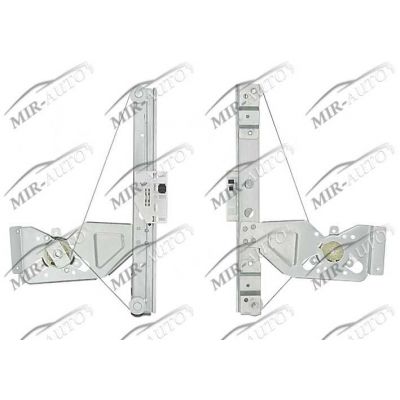 Power window regulator w/o motor