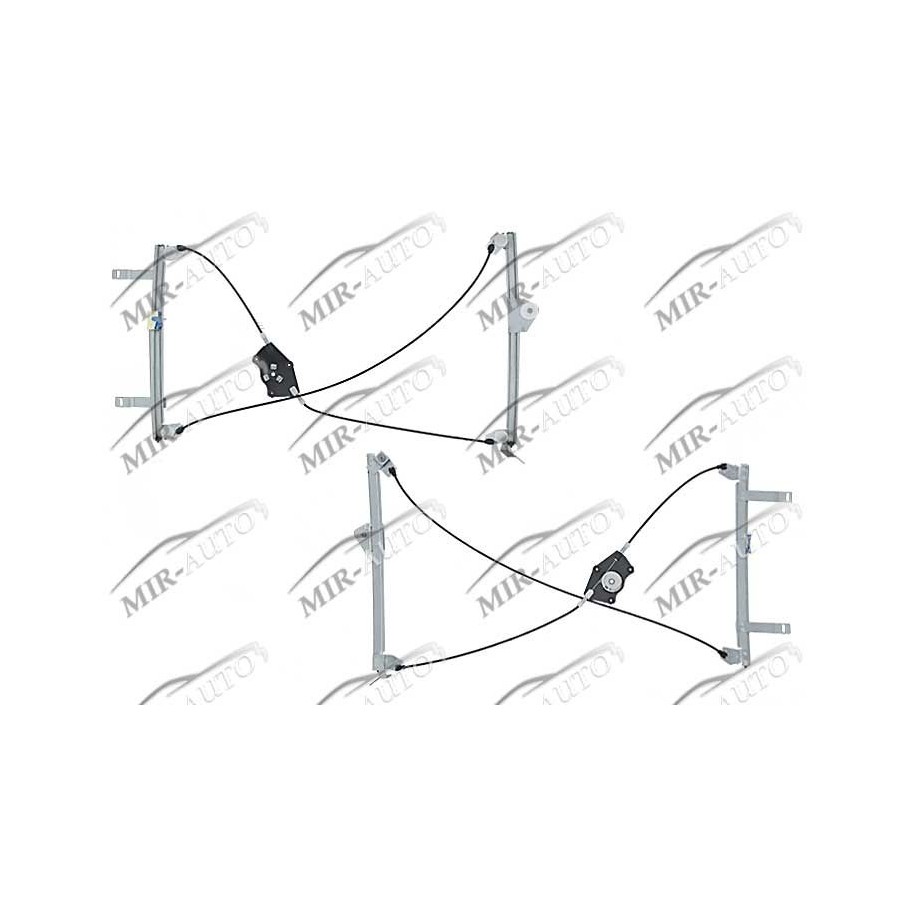 Power window regulator w/o motor