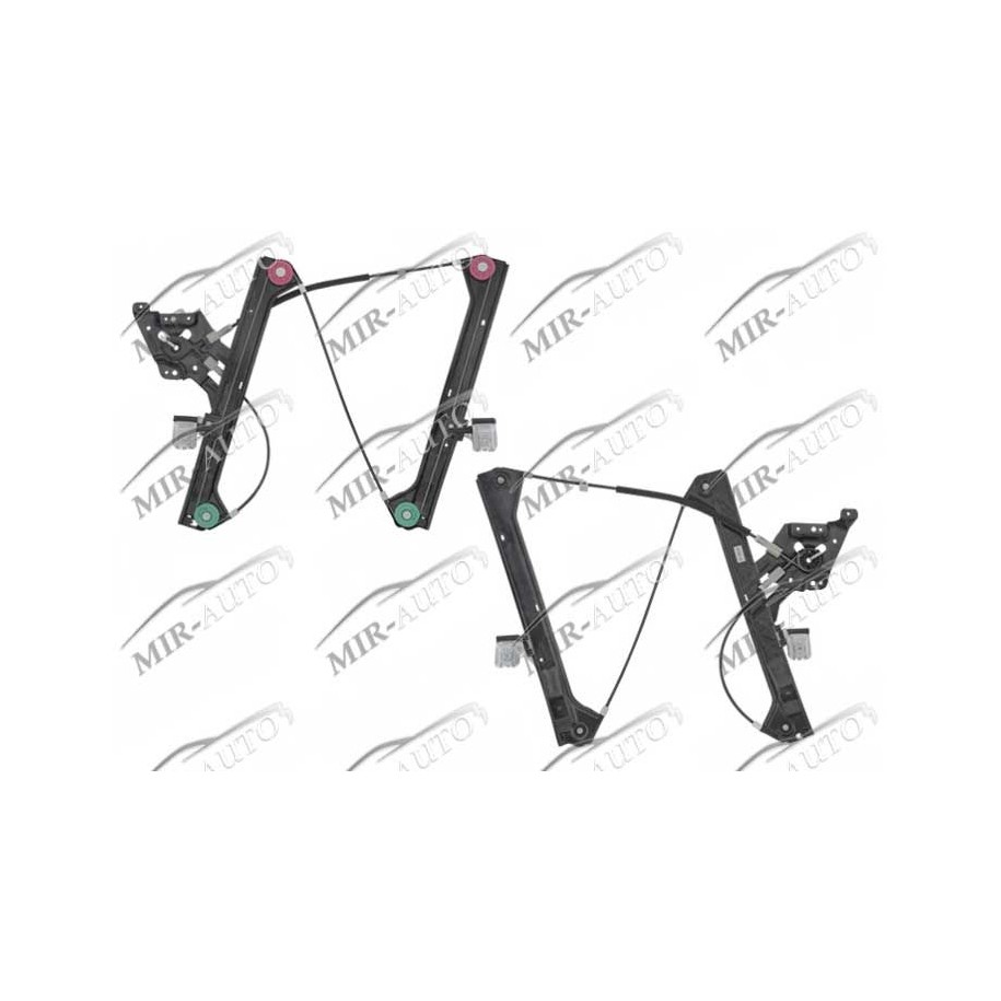 Power window regulator w/o motor