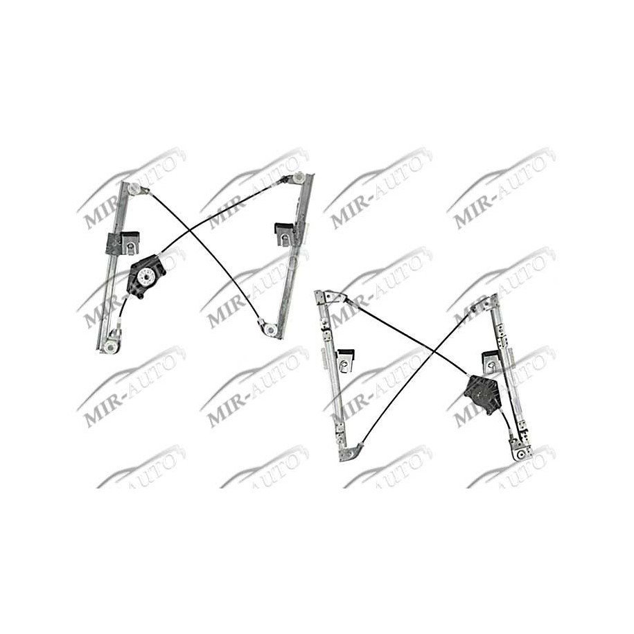 Power window regulator w/o motor