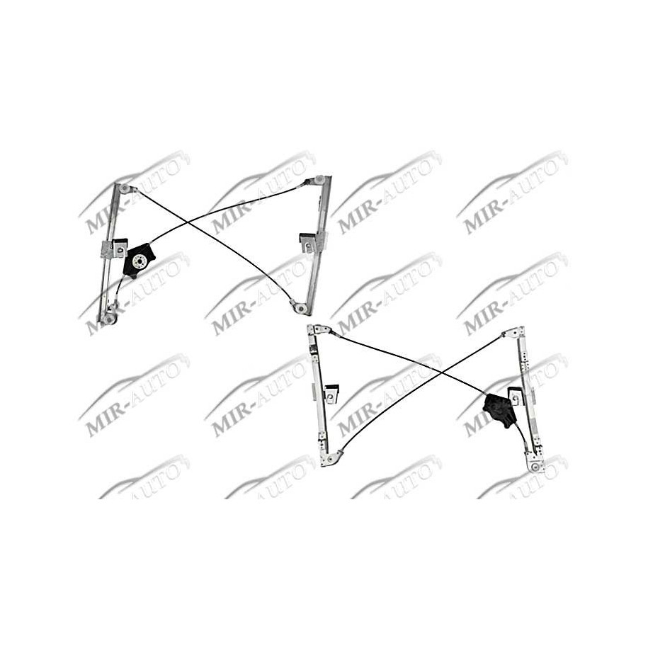 Power window regulator w/o motor