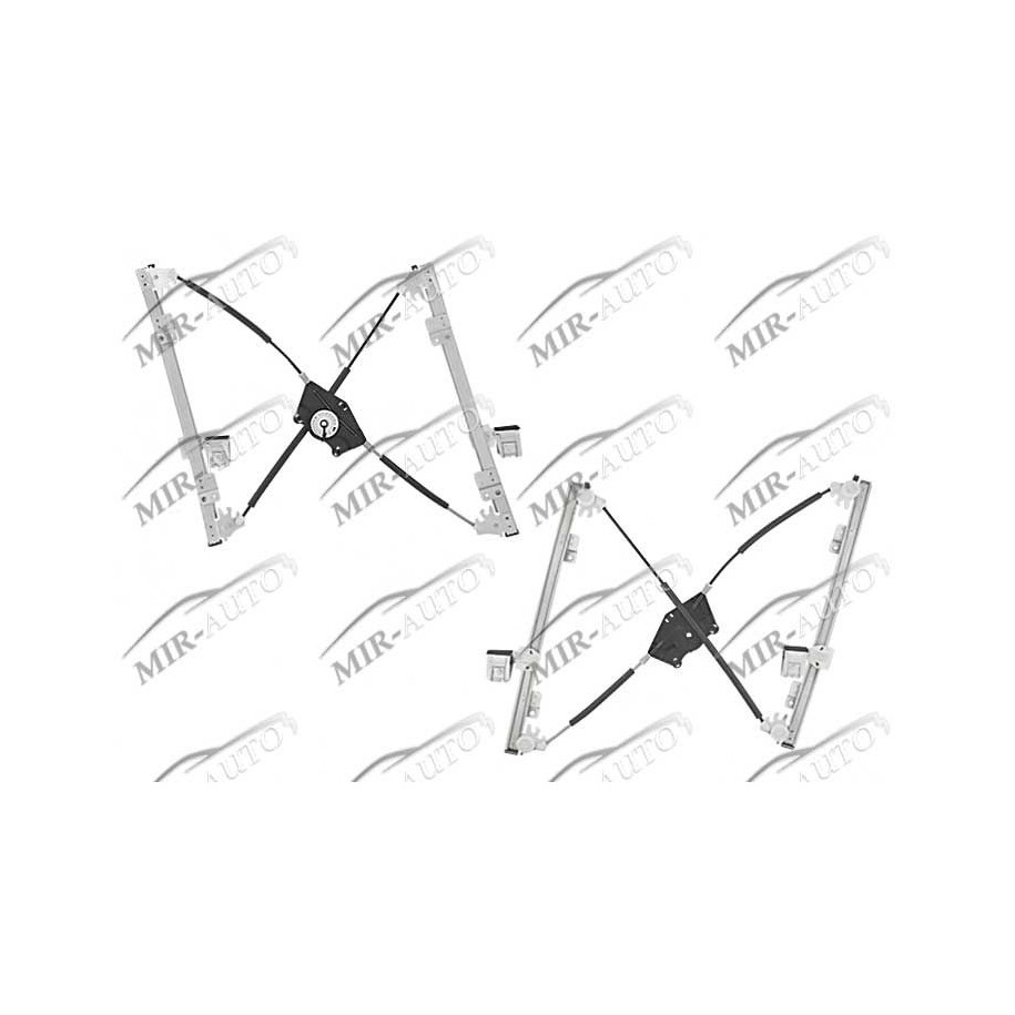 Power window regulator w/o motor