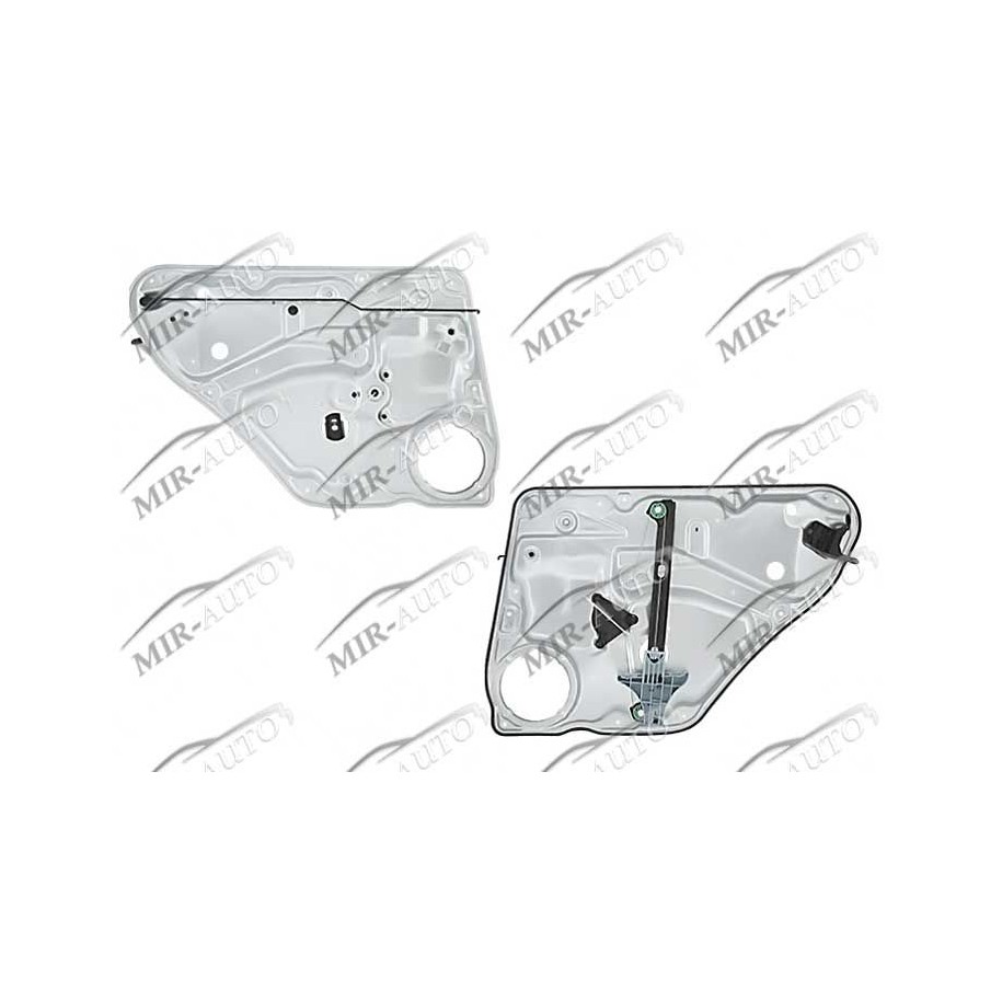 Power window regulator w/o motor