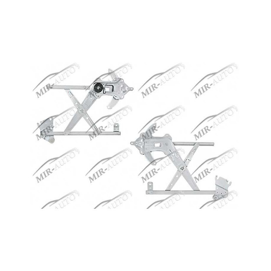 Power window regulator w/o motor