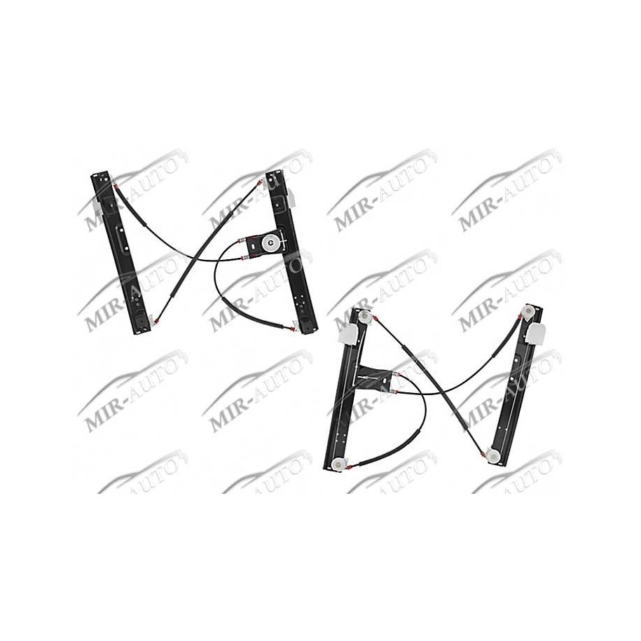 Power window regulator w/o motor