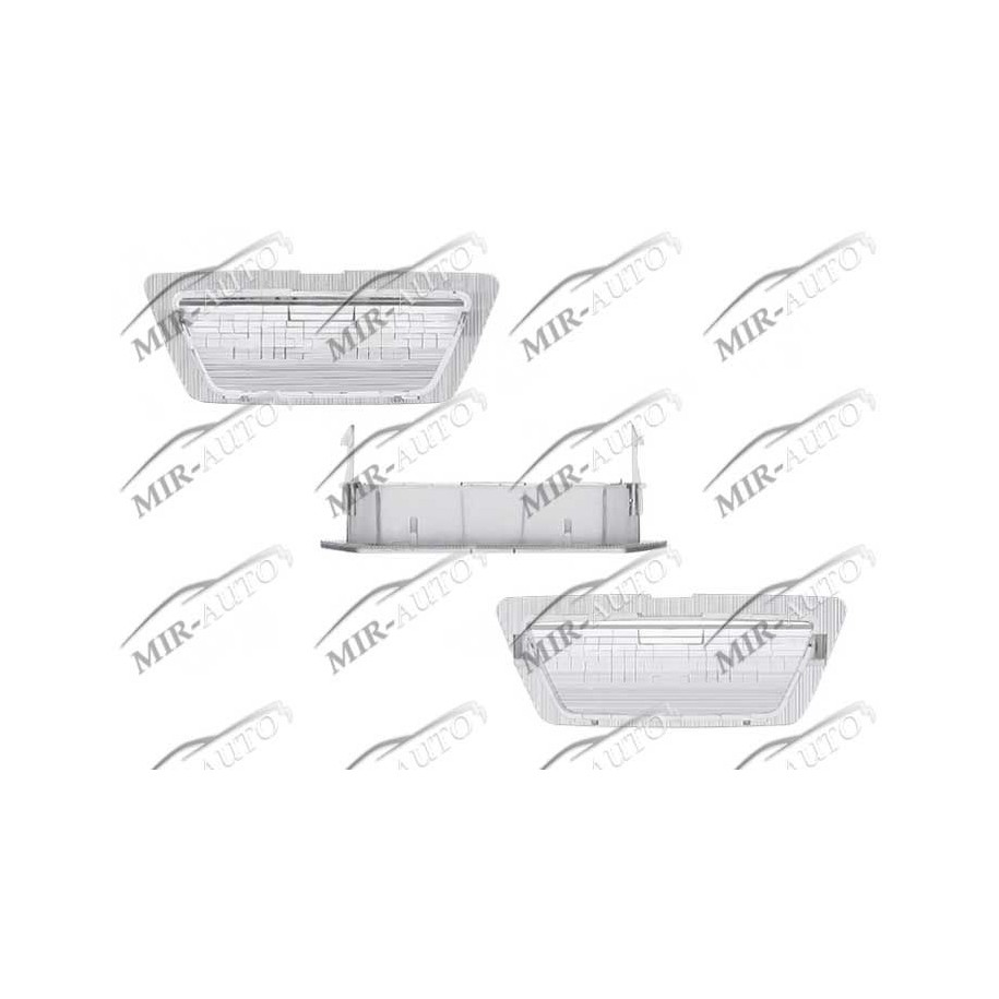 Licence plate light lens