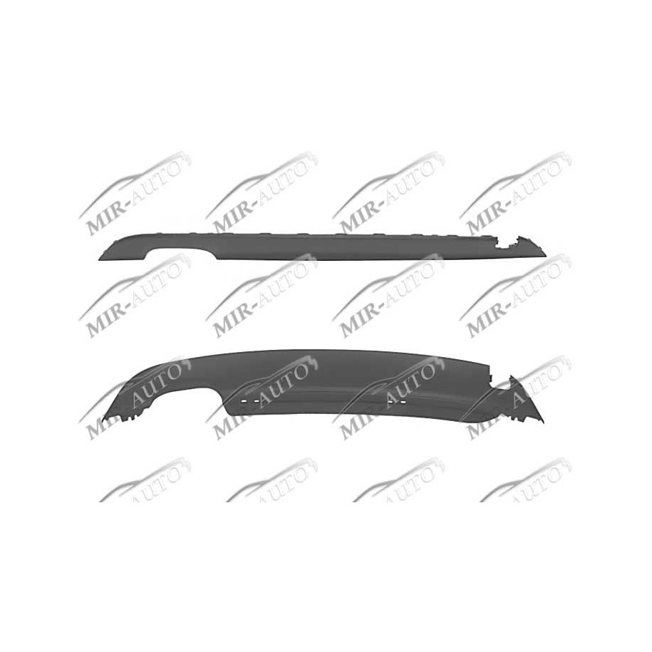 Bumper spoiler, rear