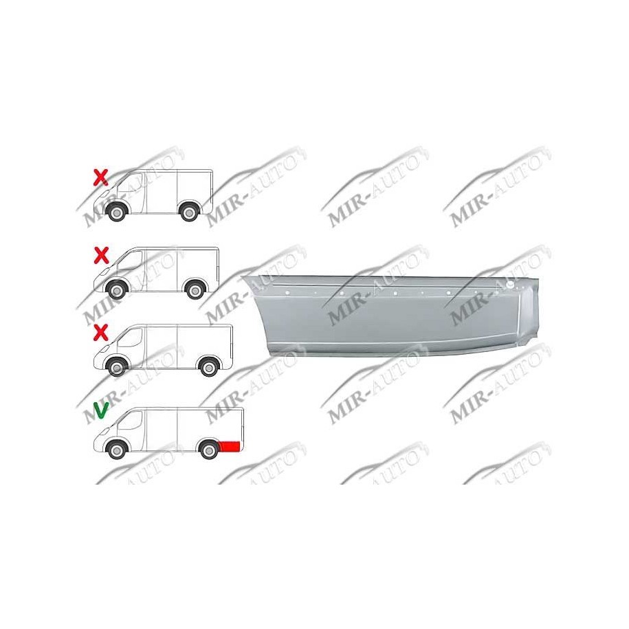 Ремкомплект крыла заднего