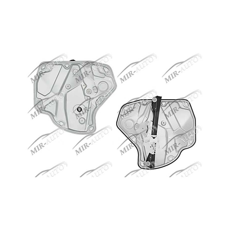 Power window regulator w/o motor