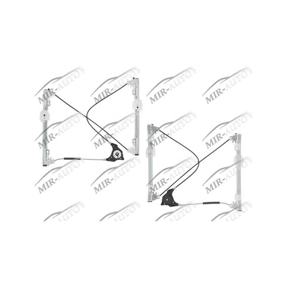 Power window regulator w/o motor