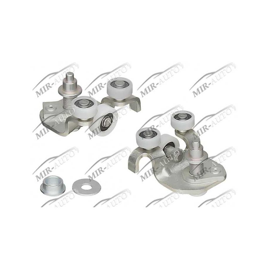 Sliding door pulleys