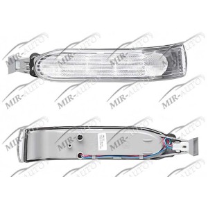 posūkio žibintas veidrodyje