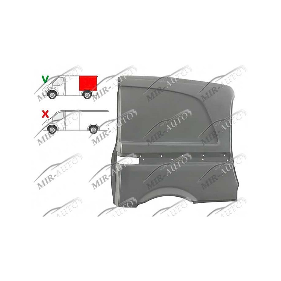 Ремкомплект крыла заднего