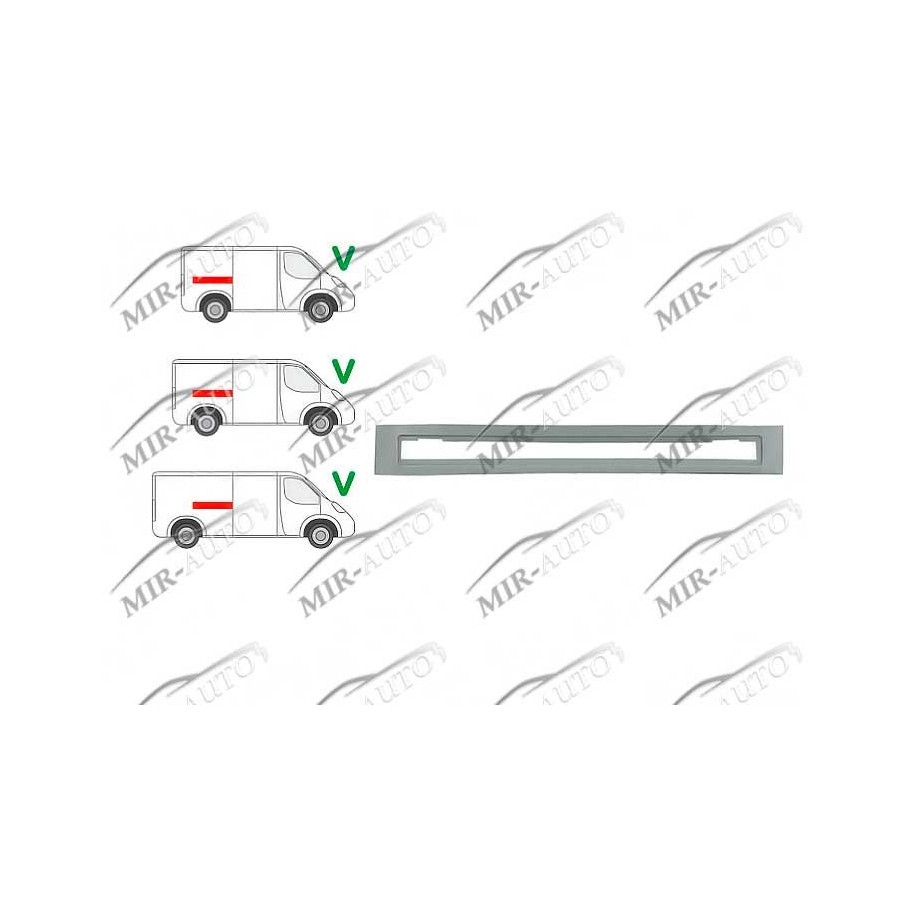Ремкомплект крыла заднего