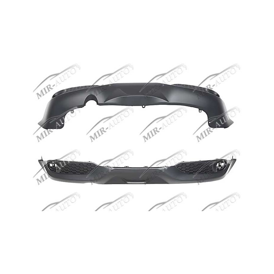 Bumper spoiler, rear