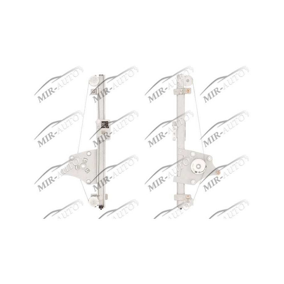 Power window regulator w/o motor