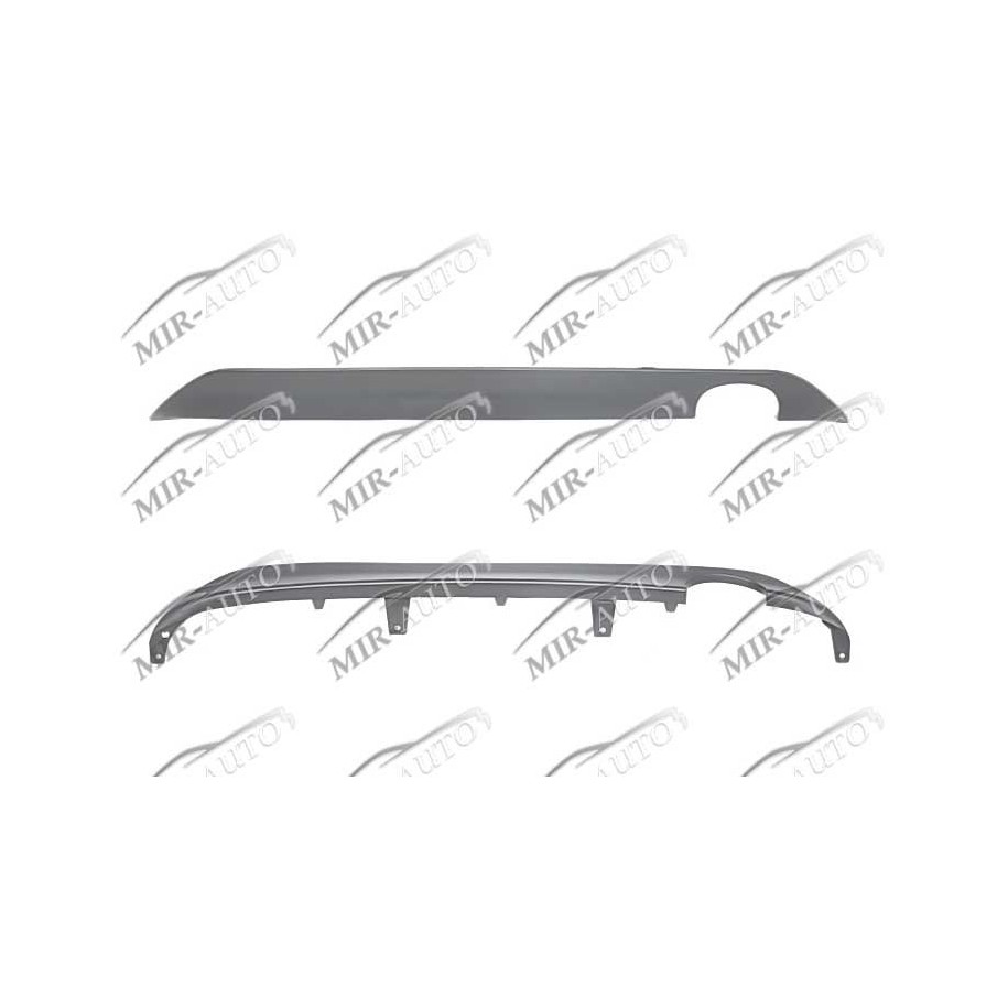 Bumper spoiler, rear