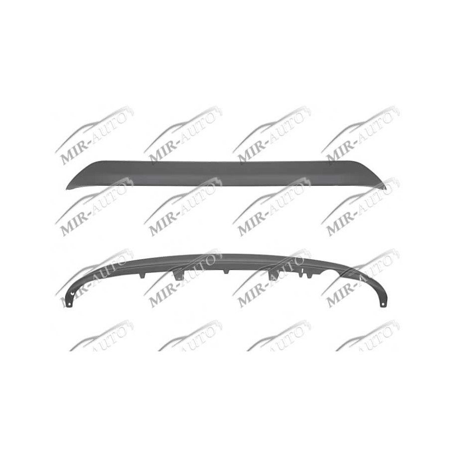 Bumper spoiler, rear