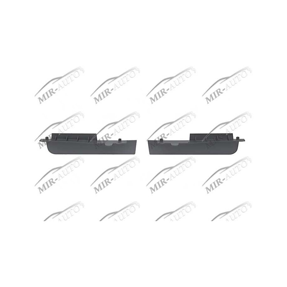 Bumper spoiler mounting, front