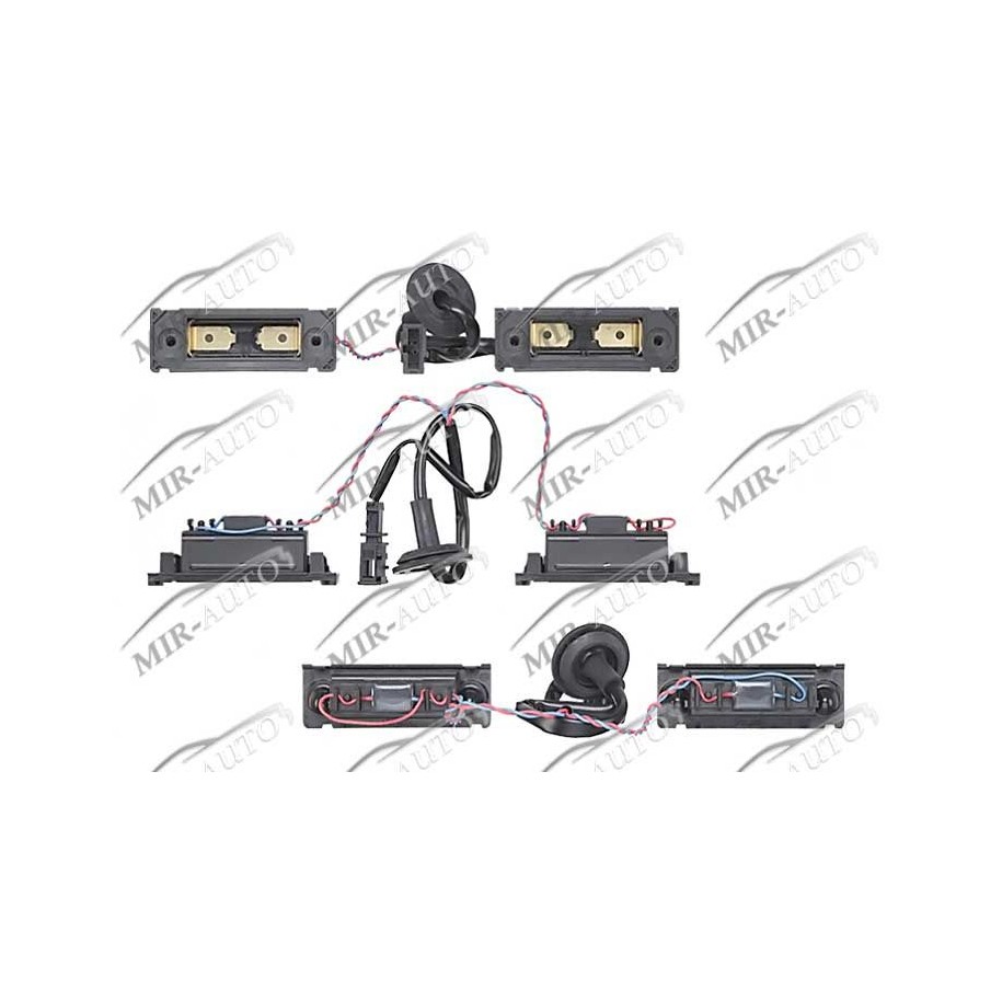 License plate lamp housing