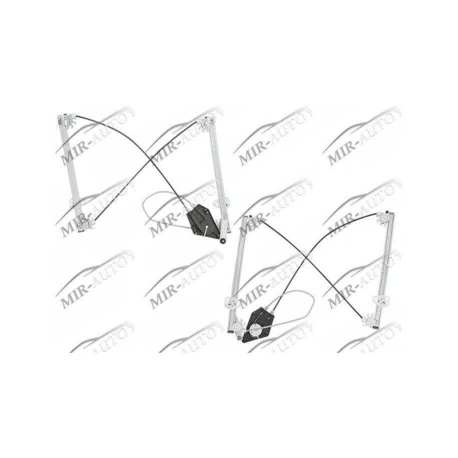 Power window regulator w/o motor