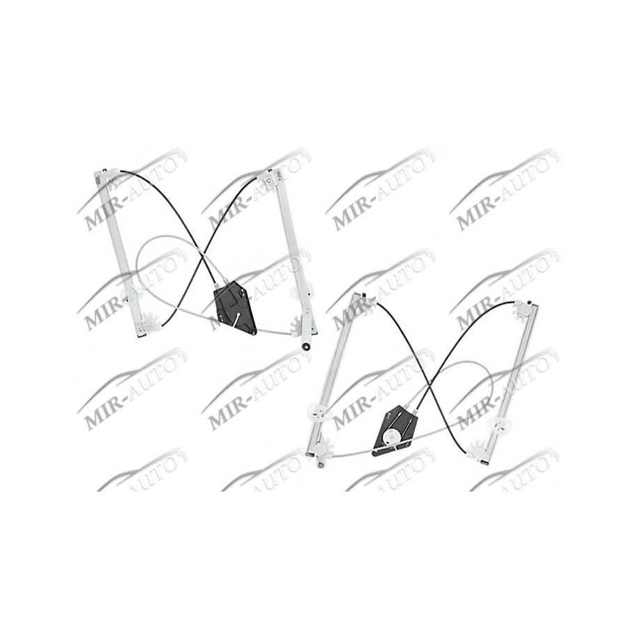 Power window regulator w/o motor