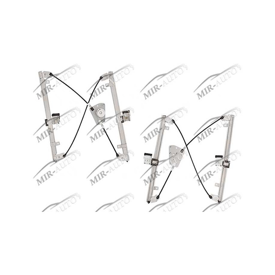 Power window regulator w/o motor