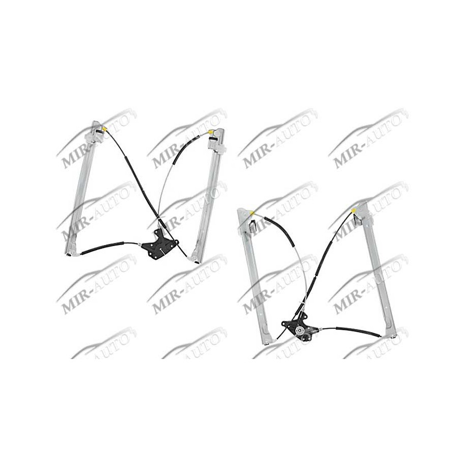 Power window regulator w/o motor