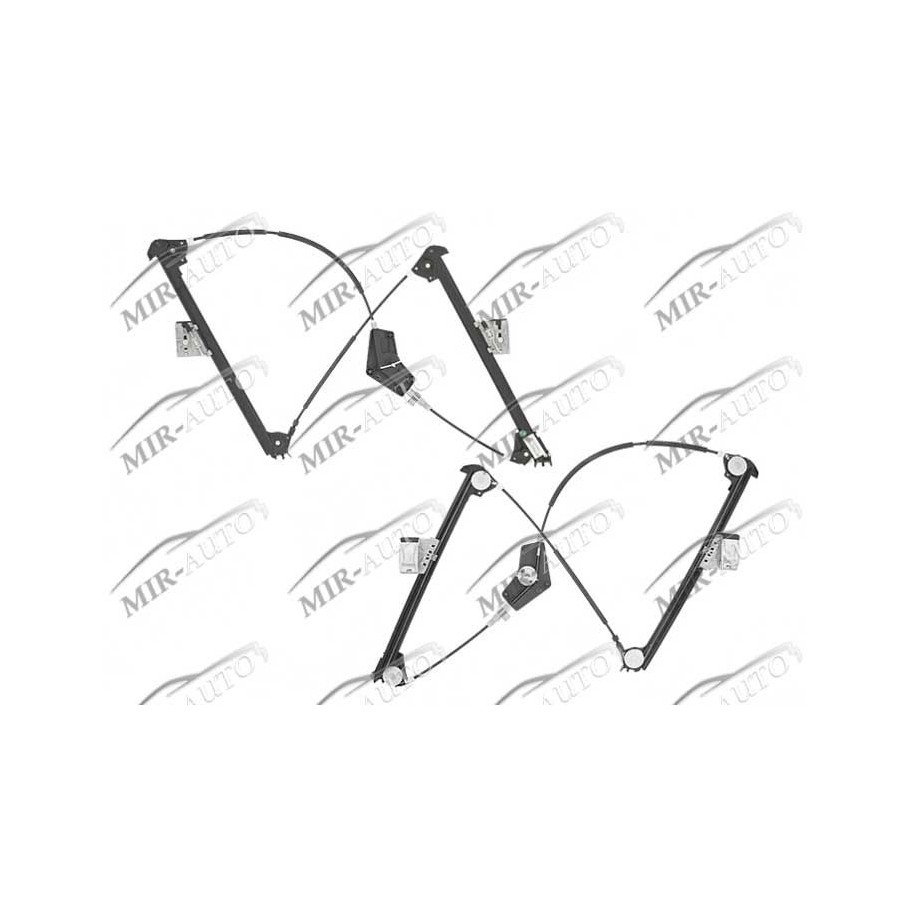 Power window regulator w/o motor