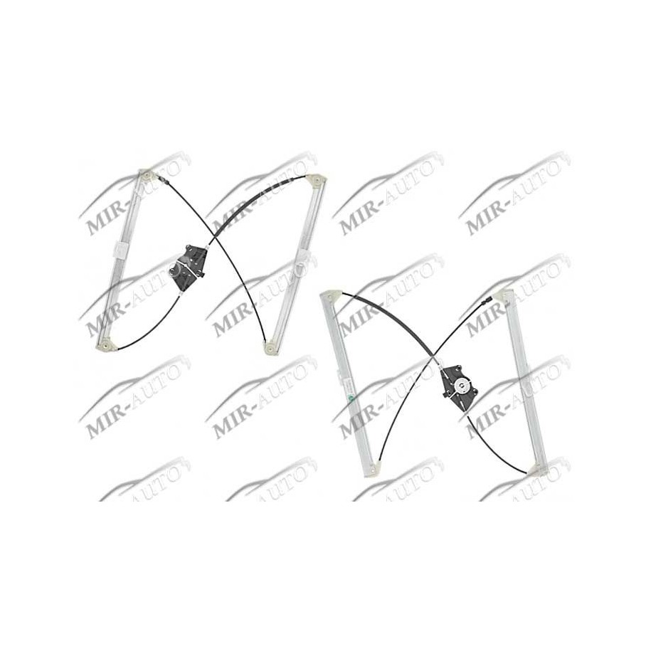 Power window regulator w/o motor