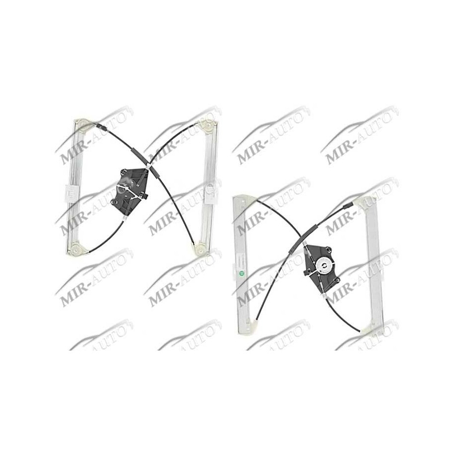 Power window regulator w/o motor