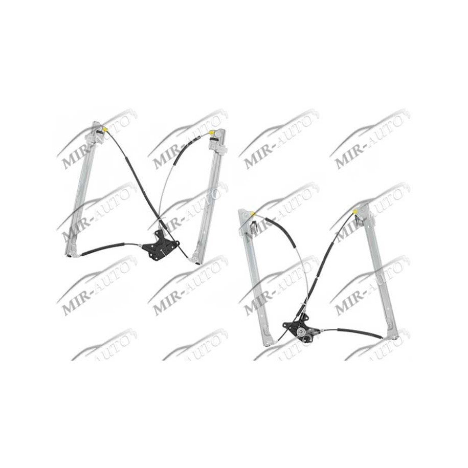 Power window regulator w/o motor