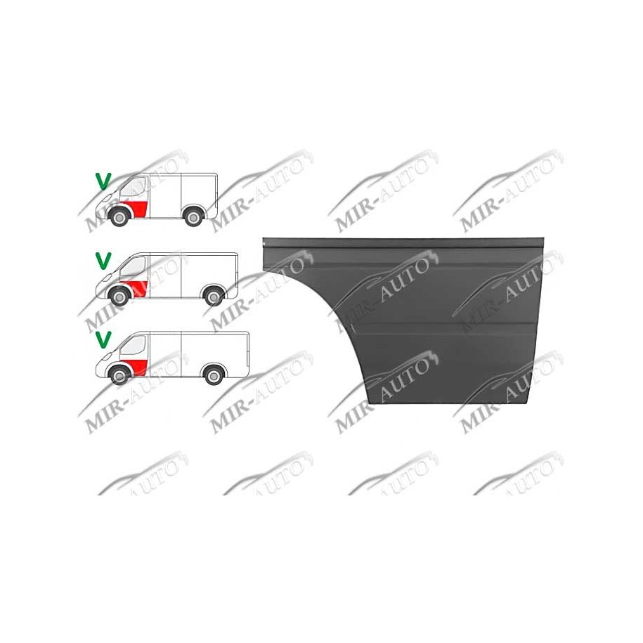 Door plate repair panel