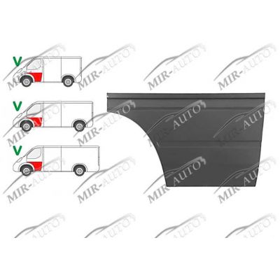 Door plate repair panel