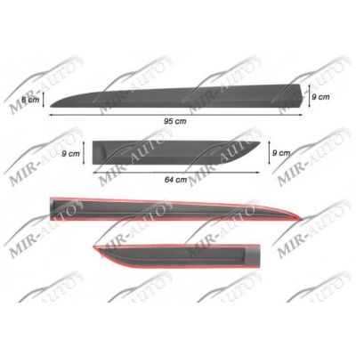 Side mouldings set