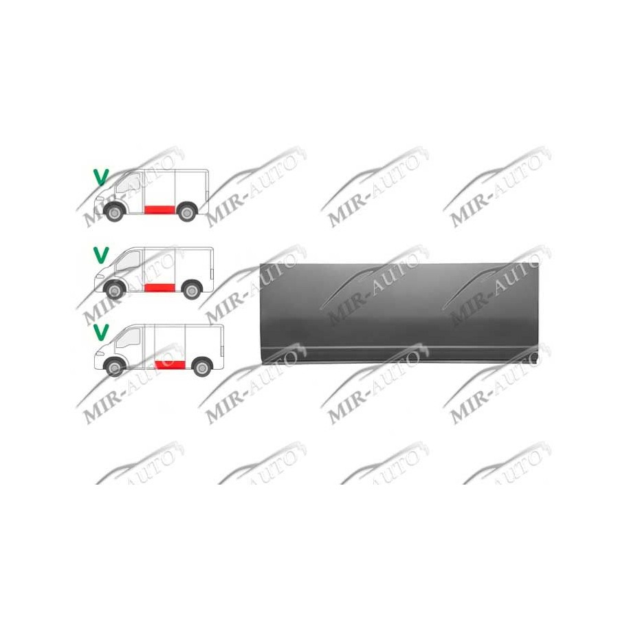 Repair piece of side panel