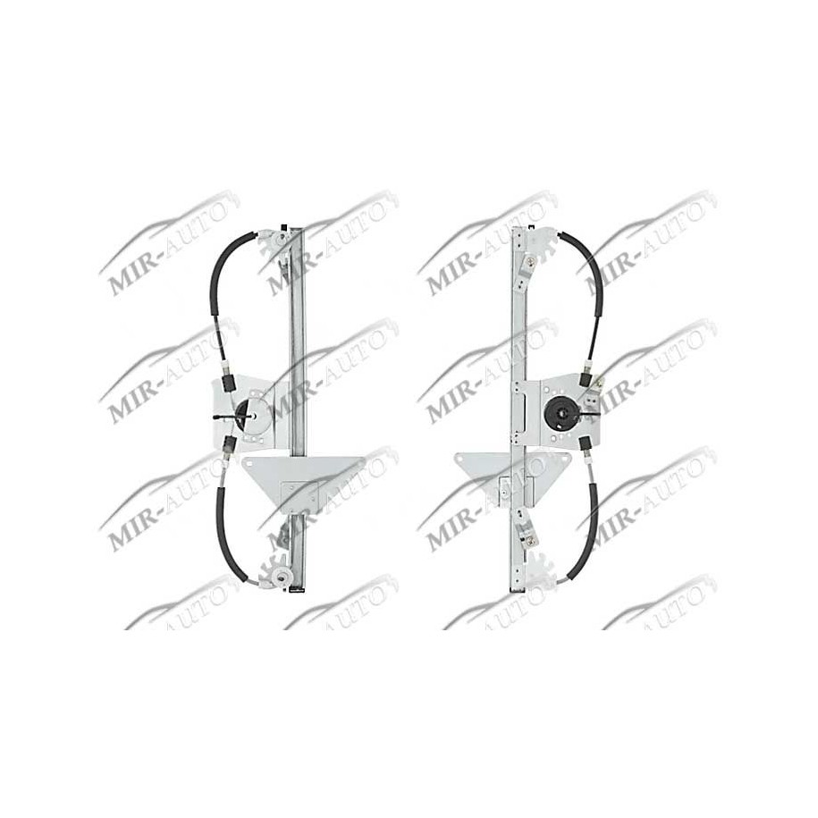 Power window regulator w/o motor