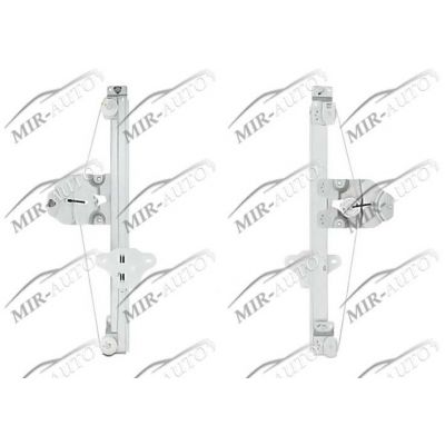 Power window regulator w/o motor