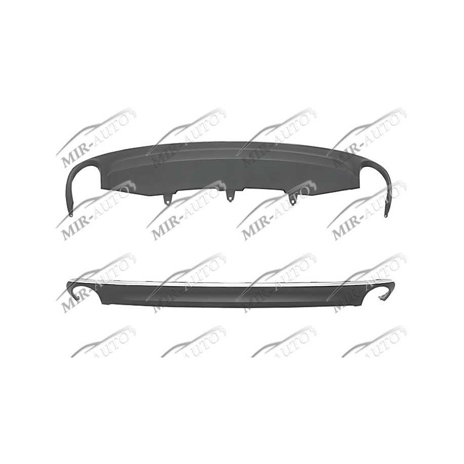 Bumper spoiler, rear