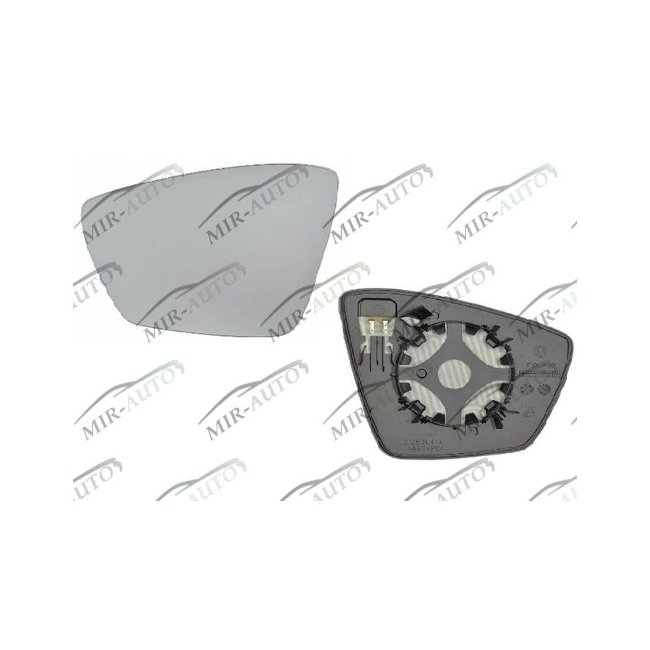 Door mirror glass base