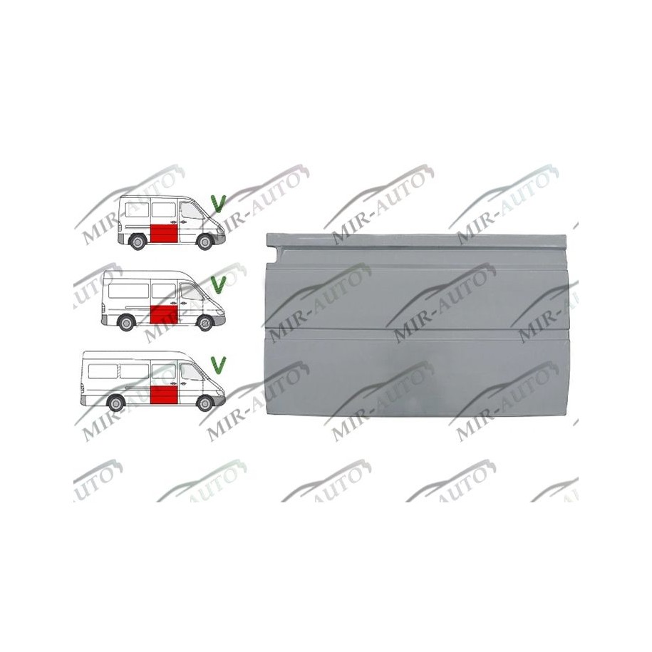 Door plate repair panel