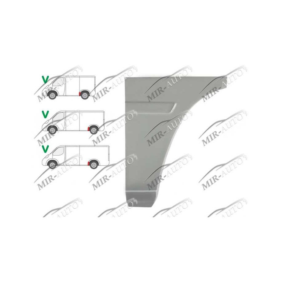 Ремкомплект крыла заднего