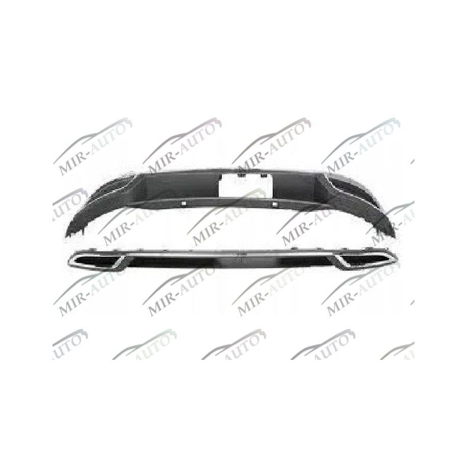 Bumper spoiler, rear