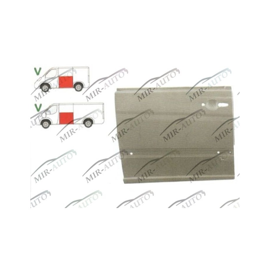 Door plate repair panel